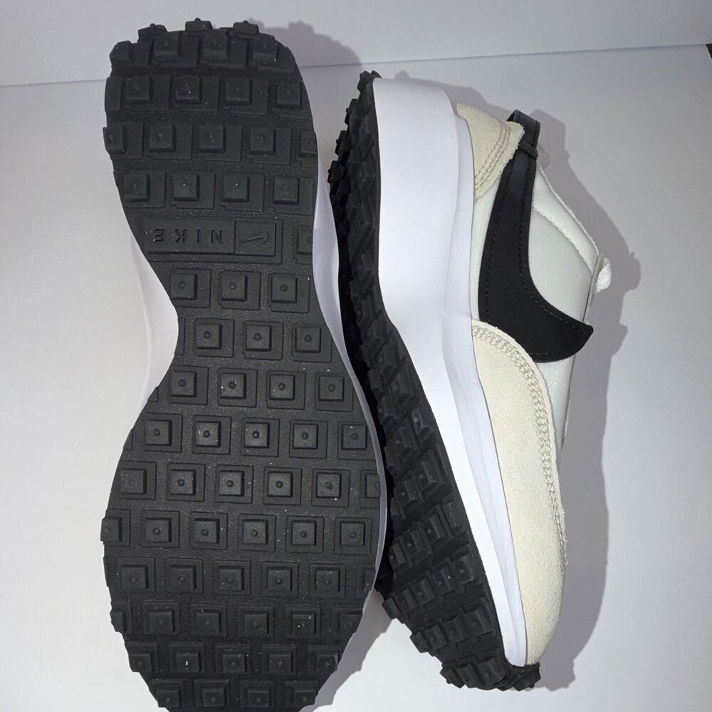 Nike Waffle Debut Women's Low Top Sneakers Sanddrift/Black Lace-Up DH9523-102 - Picture 5 of 7